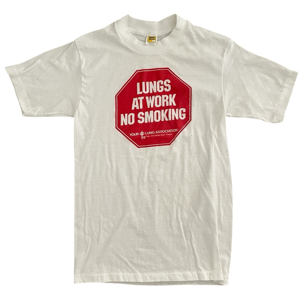 Vintage Lungs At Work No Smoking shirt